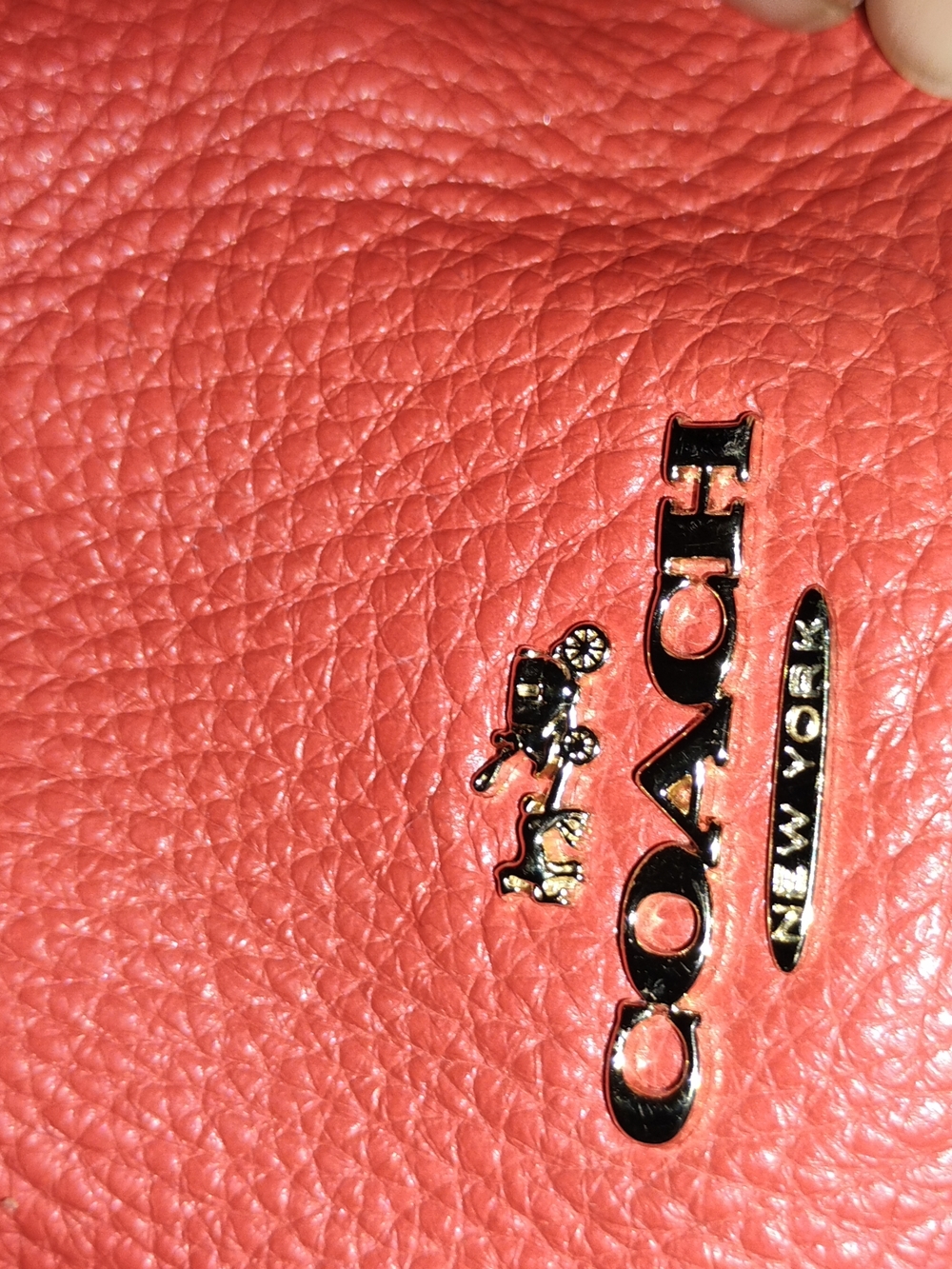 Coach Red Leather Shoulder Bag - Picture 8 of 8